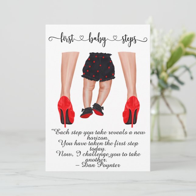 First Baby Steps  Announcement (Standing Front)