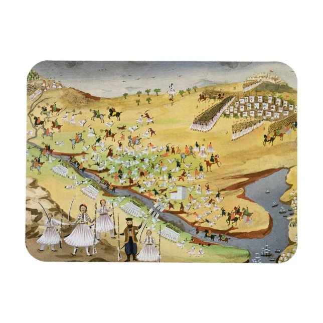 First battle between Greeks and Turks, at the Alam Magnet (Horizontal)