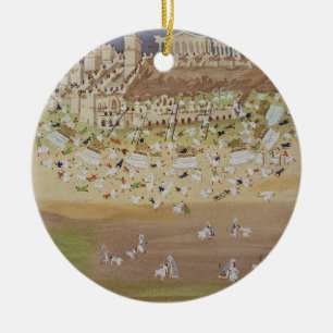 First battle of Athens in 1826, from the Pictorial Ceramic Tree Decoration