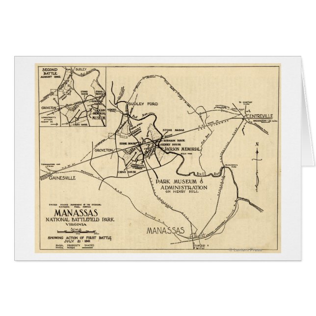 First Battle of Bull Run - Civil War Panoramic 10 (Front Horizontal)