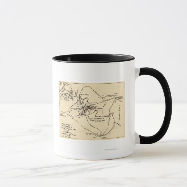 First Battle of Bull Run - Civil War Panoramic 10 Mug (Right)