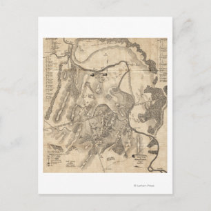 First Battle of Bull Run - Civil War Panoramic 4 Postcard