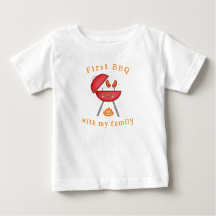 First BBQ Family Kids Fun Summer Holidays Baby T-Shirt