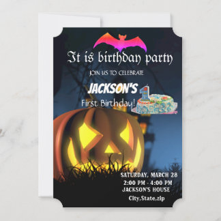 FIRST BIRTHADAY INVITATION