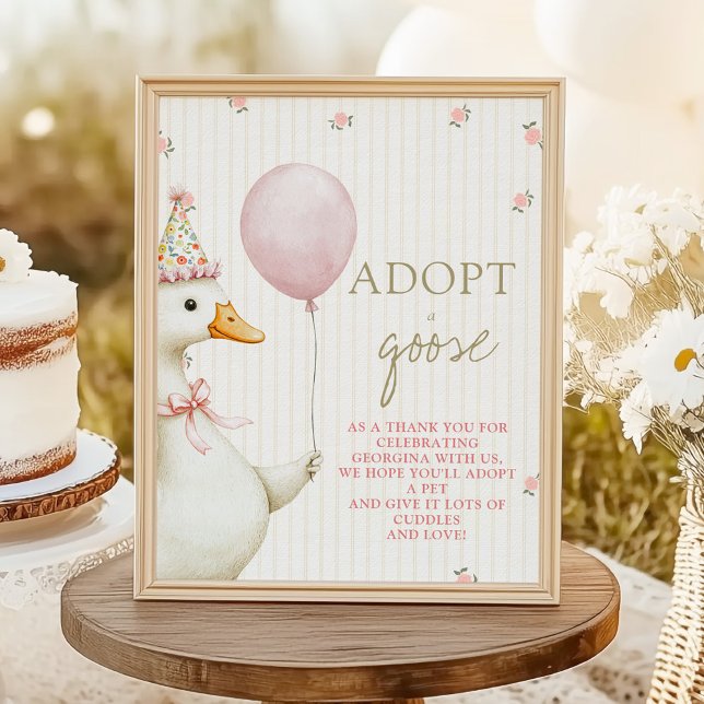 First Birthday Adopt a Goose  Poster (Creator Uploaded)