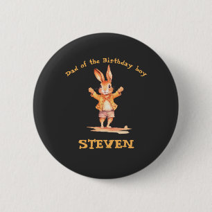 First Birthday animal cards 6 Cm Round Badge