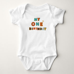 First Birthday Baby Girl Bodysuit