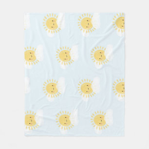 First Birthday Baby Shower Sunshine Cute Party Fleece Blanket