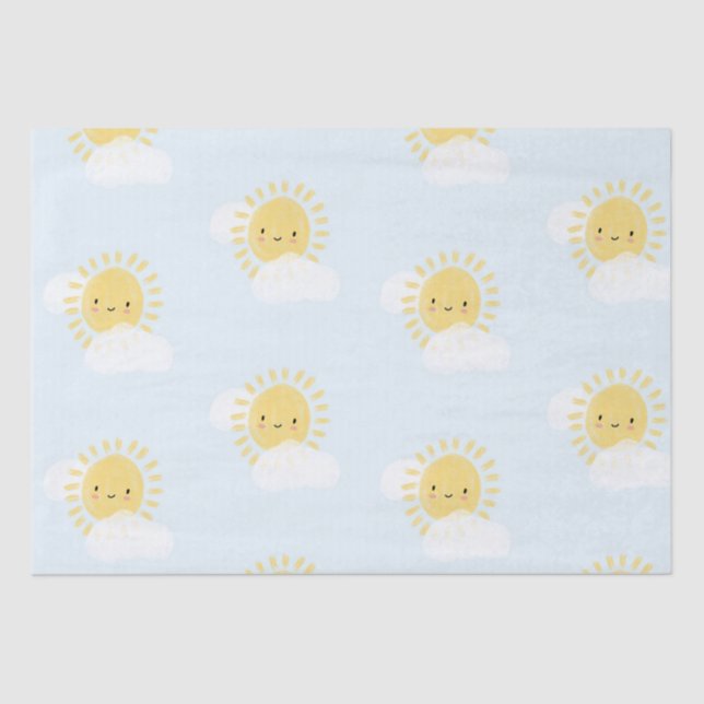 First Birthday Baby Shower Sunshine Cute Party Tissue Paper (Front)