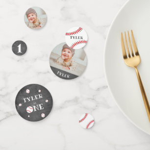 First Birthday Baseball Chalkboard Birthday Party Confetti