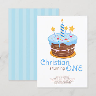 First Birthday Boy Invitations
