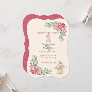 First Birthday, Bunny Theme