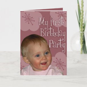 First birthday card