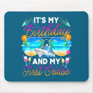 First Birthday Cruise Birthday Celebration Mouse Mat