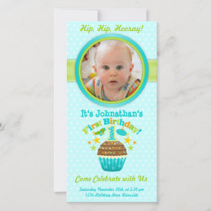 First Birthday Cupcake (Boy)