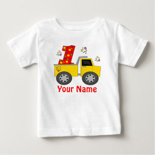First Birthday Dump Truck Personalised Shirt
