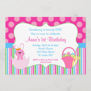 First Birthday Easter Invitation