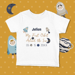 First Birthday, First orbit around the sun!T-Shirt Baby T-Shirt