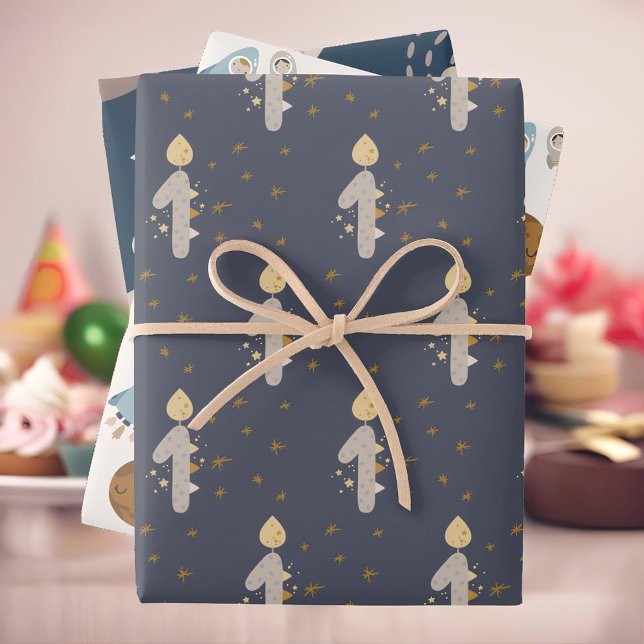 First Birthday, First orbit around the sun! Wrapping Paper Sheet (Creator Uploaded)