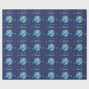 First birthday   first trip around the sun wrapping paper