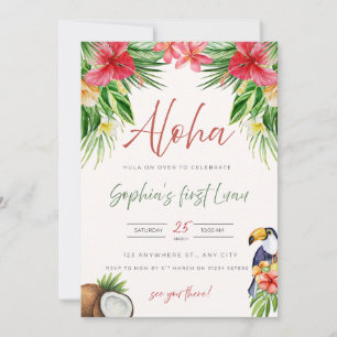 First Birthday Invitation - Aloha