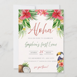 First Birthday Invitation - Aloha