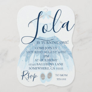 FIRST BIRTHDAY INVITE