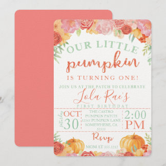 FIRST BIRTHDAY INVITE