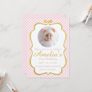 First Birthday Invite