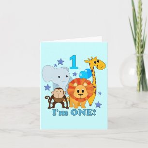 First Birthday Jungle Card