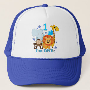 First Birthday Jungle Trucker Hat