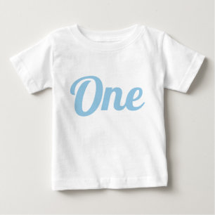 First Birthday Light Blue Baby T-Shirt