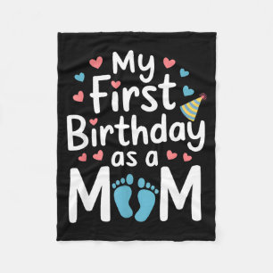 First birthday new mum baby party happy mothers da fleece blanket