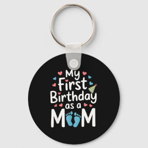 First birthday new mum baby party happy mothers da key ring