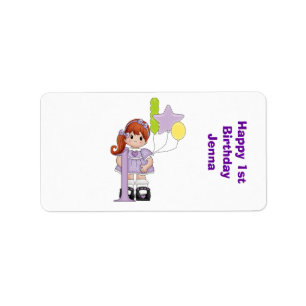 First Birthday Nugget Miniature Candy Wrapper Label