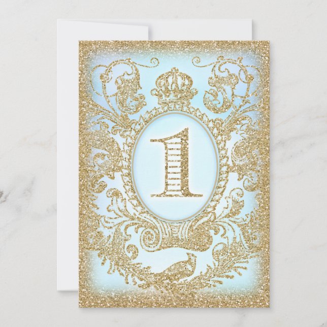 First Birthday Once Upon a Time Prince Invitation (Front)