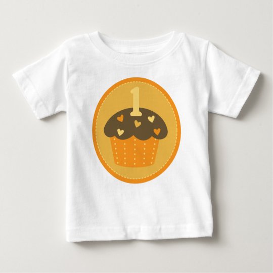 First Birthday One Cupcake Kids T-shirt