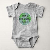 First Birthday One-derful World Earth Bodysuit