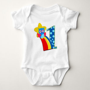 First Birthday Owl Baby Bodysuit