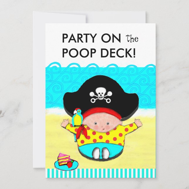 first birthday party invitation (Front)