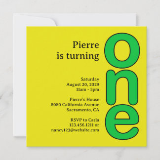 First Birthday Party Invitation