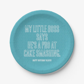First birthday party Invitation Paper Plate