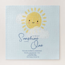 First Birthday Party Ray of Sunshine Cute Baby