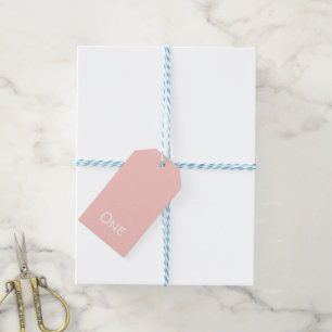 First Birthday Pink Gift Tag
