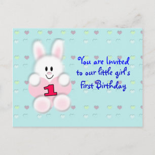 First Birthday Postcard