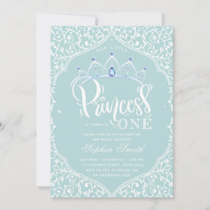 First Birthday Royal Little Princess Ornamental Invitation