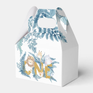 First Birthday Safari Animals Exotic Personalised Favour Box