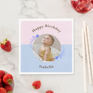 First Birthday Shooting Star Napkin