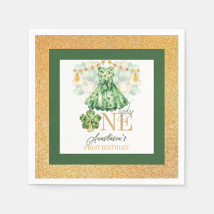 First Birthday St Patrick's Day Personalized Napkin