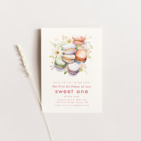First Birthday Sweet One with Macaroons 